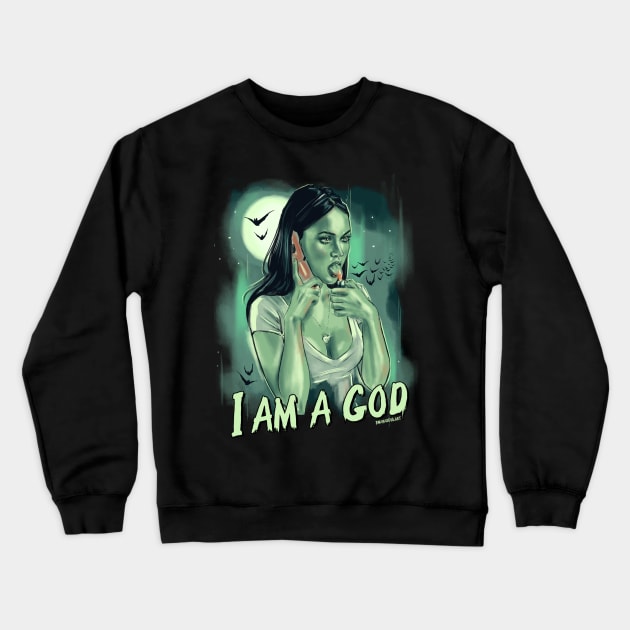 I am a God T-Shirt by BwanaDevilArt Crewneck Sweatshirt by BwanaDevilArt